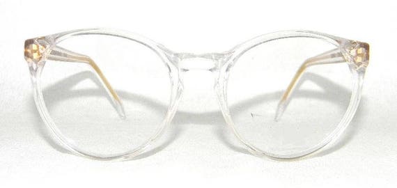 Vuarnet Vintage 1990's round transparent eyeglass… - image 2