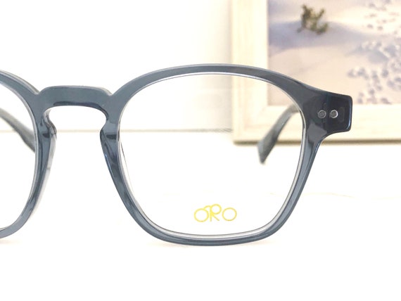 Retro optical frame / Small square eyeglasses Tra… - image 4