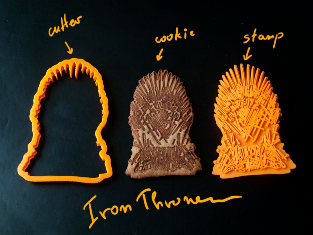 Iron Throne Game of Thrones Cookie Cutter DIY Biscuit Mold Etsy