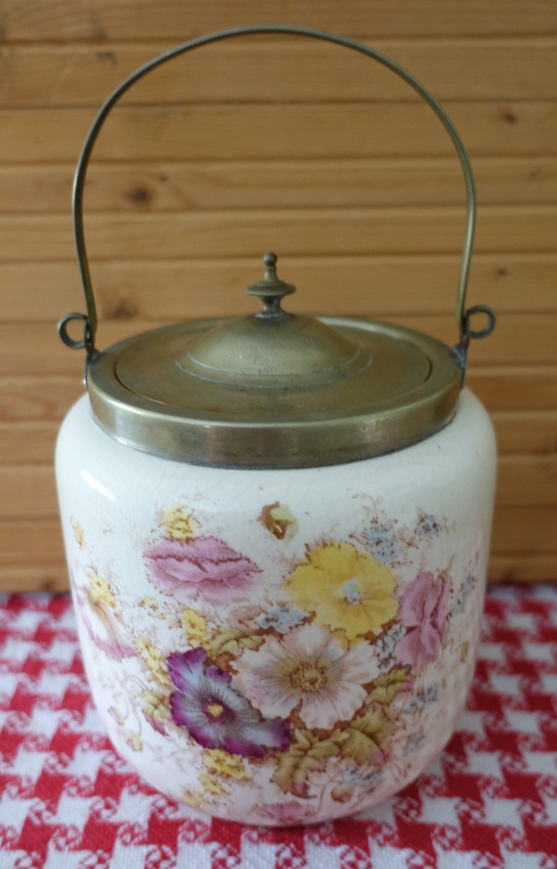 Vintage Biscuit Barrel | Etsy UK