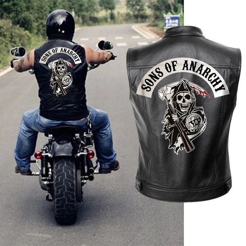 Original Son Of Anarchy Jacket Back Embroidered Biker Rider Patch BACKING