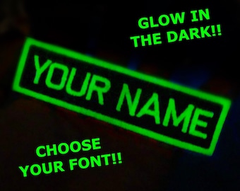 Glow in the dark Name patch