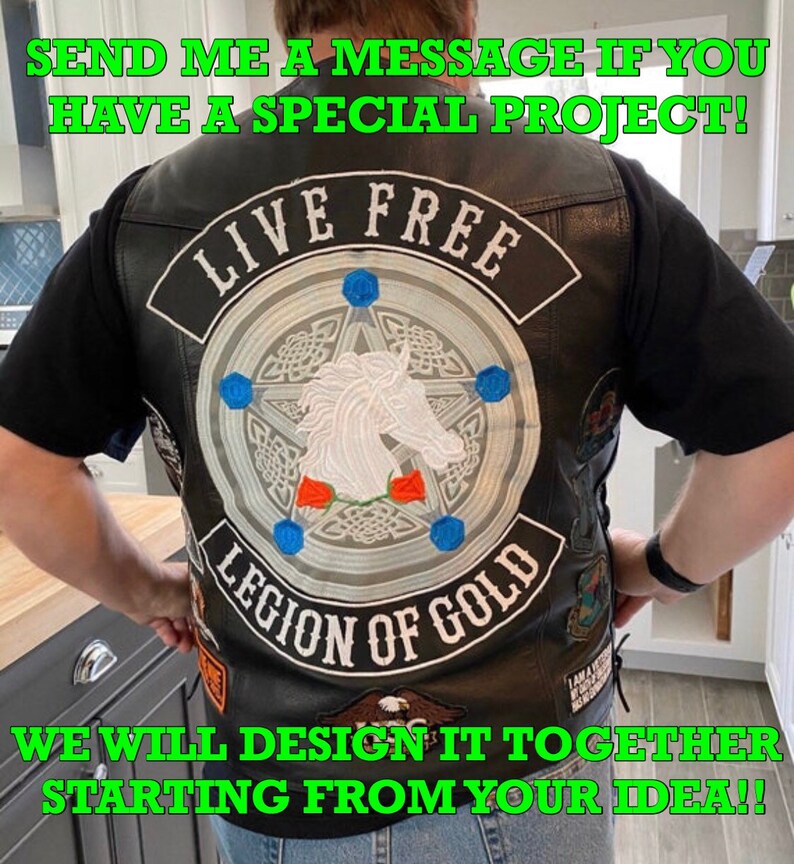 Any Size Embroidered Name Patch Badgeiron On Sew or Velcro Etsy