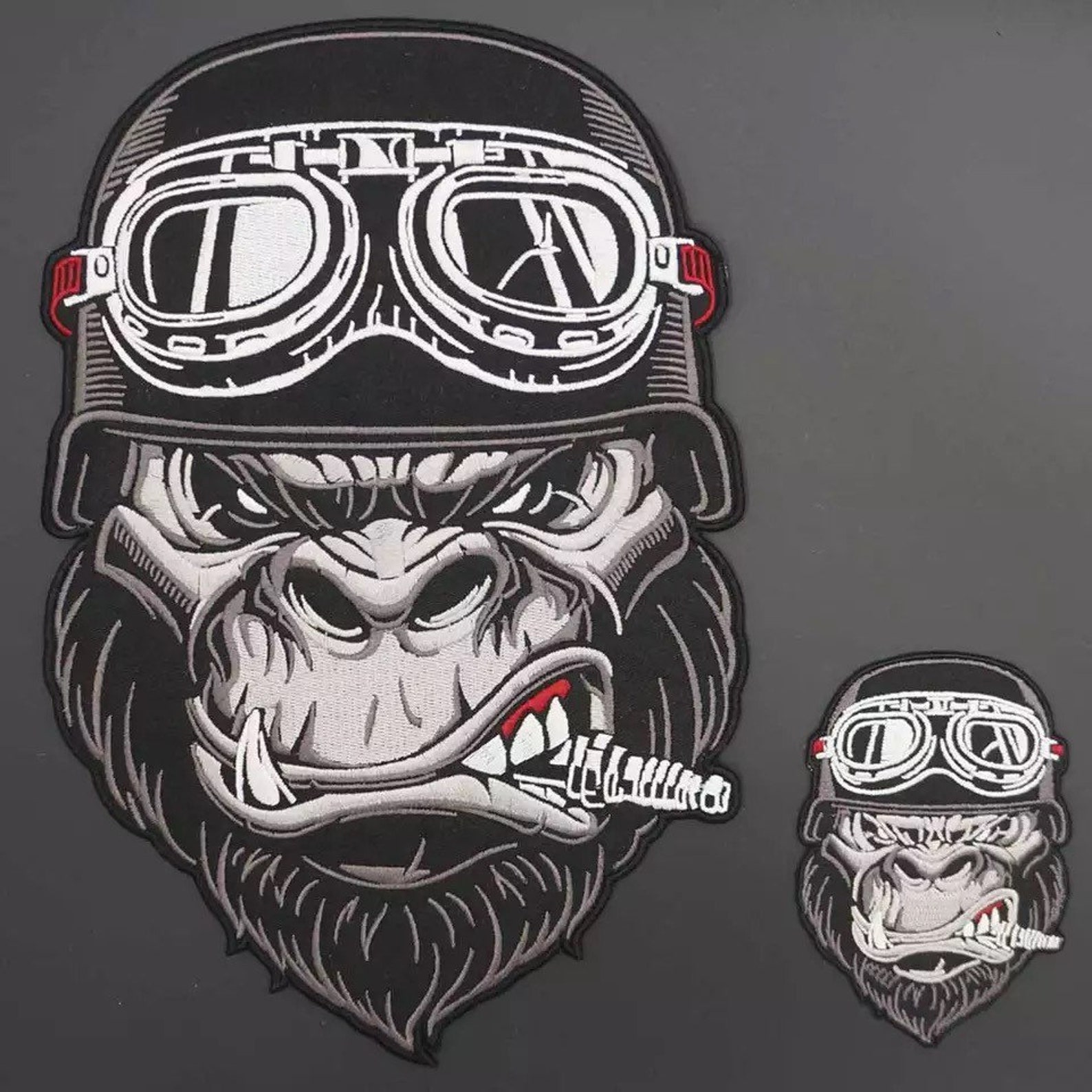 Gorilla Biker Patch for Bikers, Motoclub Jacket, Large Patch, Back ...