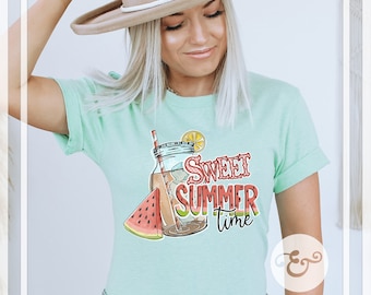 Sweet Summertime Screen Print Transfer (High Heat Formula) // Ready To Press