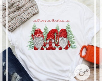 Merry Christmas Gnomes Sublimation Transfer // Ready To Press