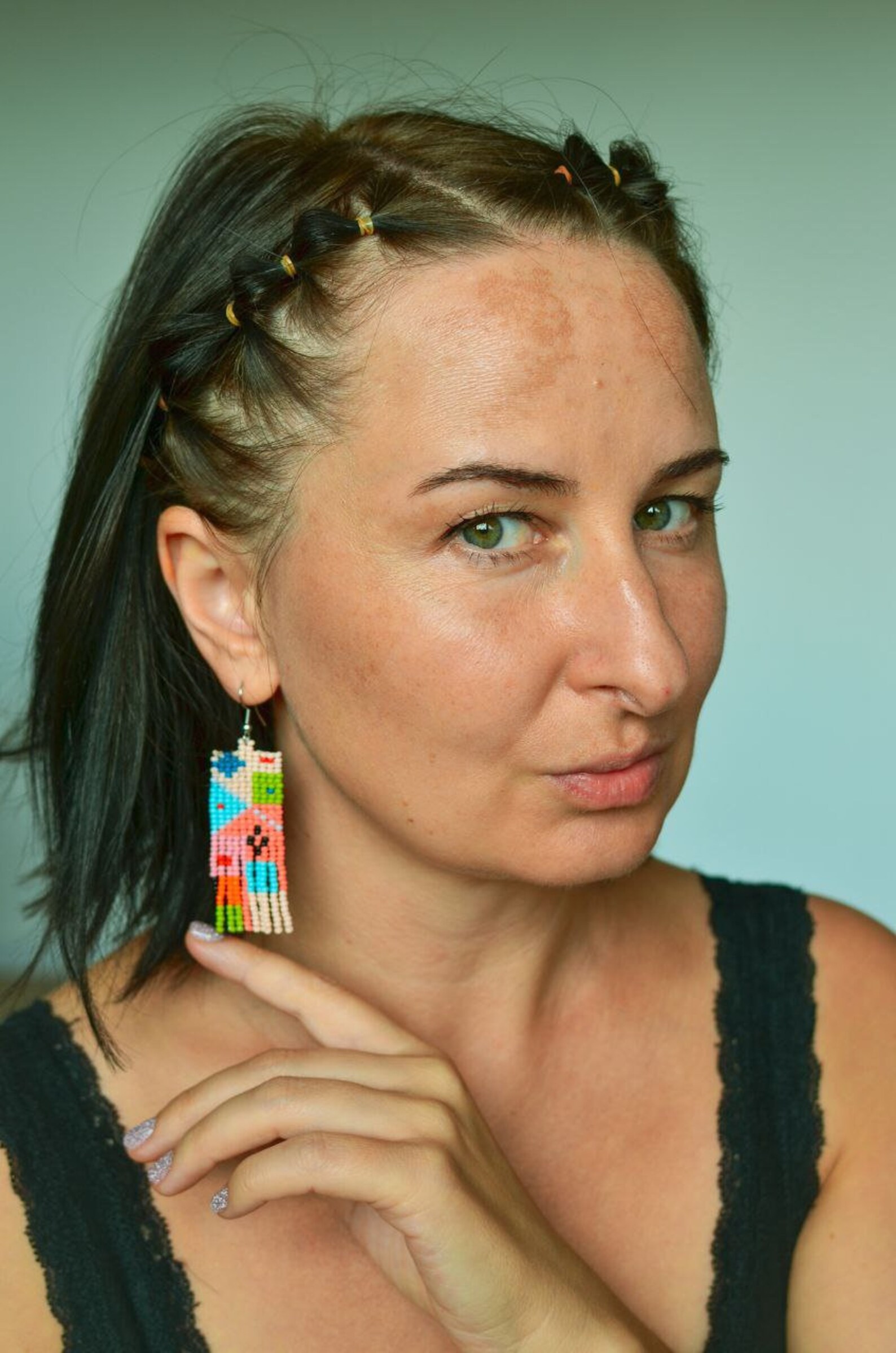 Pink Geometry Earrings Statement Earrings Modern Etsy