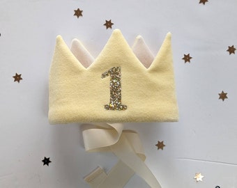 READYMADE - Pompom Personalised Crown, Pompoms, Velvet Crown, Birthday Crown, Birthday Crown, Fabric Crown, Hat