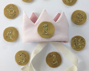 SAMPLE SALE - Birthday Crown with exchangeable number plates