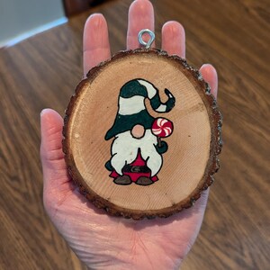 Christmas Gnome Wood Slice