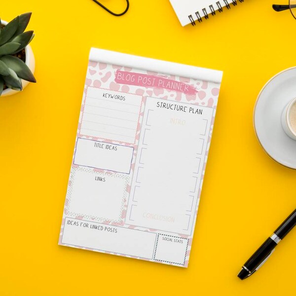 A5 Blog Post Planner Pad (50 pages)