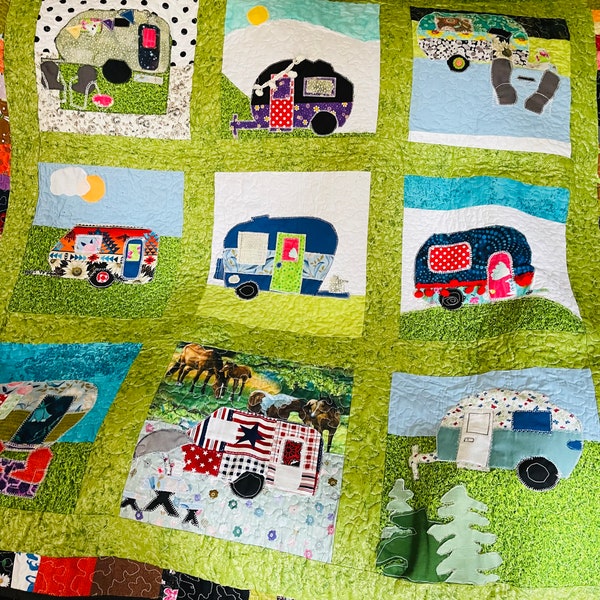 Camper Quilt Pattern Etsy