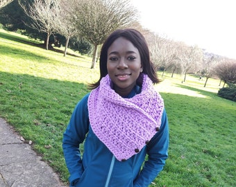 Chunky Crochet Cowl Scarf Pattern - Child, Teen and Adult sizes