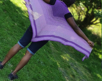Crochet Shawl Pattern, Crochet vest, Women shawl pattern, Crochet shawl and wrap pattern