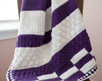 Sampler Stitch Häkeldecke Muster | Anfänger CAL (PDF Pattern + Video Tutorials)