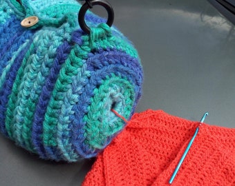 crochet wip bag pattern, easy and quick bag pattern