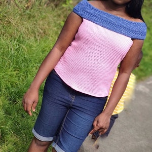Crochet top Pattern, Women&#39;s crochet tee