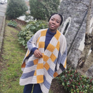 Easy Crochet Ruana Pattern For Women | Crochet Blanket Wrap Instruction