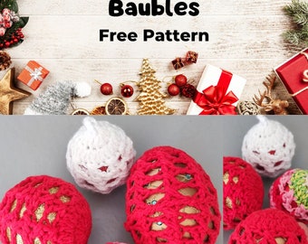 Crochet Christmas Baubles Pattern