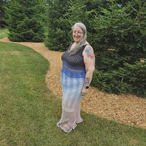 Crochet Maxi Dress Pattern | Women&#39;s Crochet Summer Dress