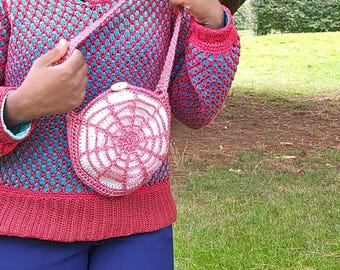 Spiderweb Crochet Purse Pattern | Halloween crochet Bag Pattern | Treats Purse Tutorial