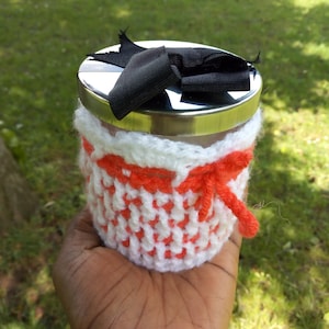 crochet pouch pattern, soap pouch, pulse pattern, candle holder, crochet pouch pattern, crochet jar holder
