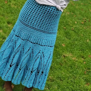 Crochet Skirt pattern, Adult Lace skirt, Flare skirt tutorial