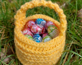 Mini Easter crochet Basket Pattern, Small basket, Candy bowl instruction