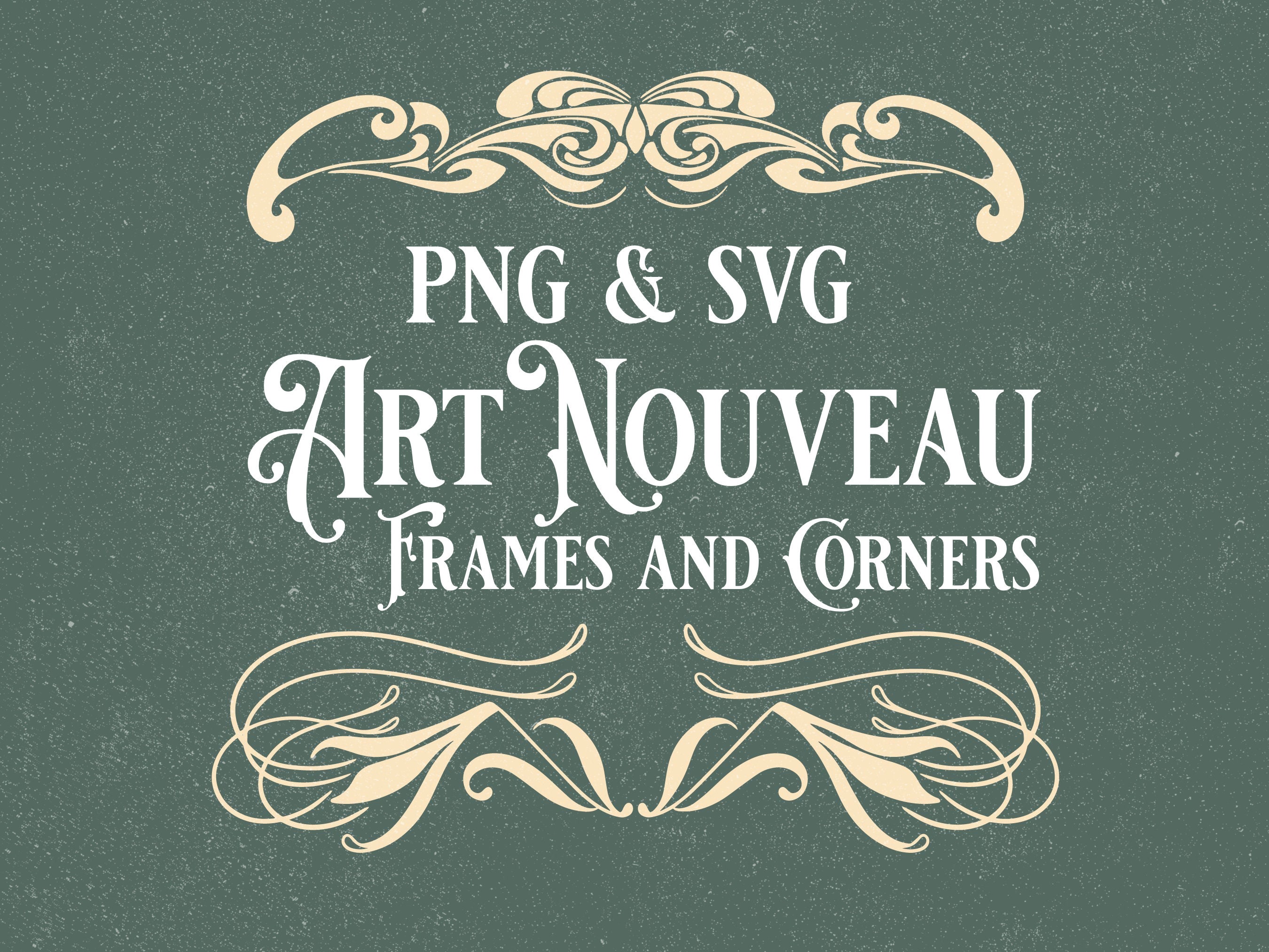 Art Nouveau Borders Corners