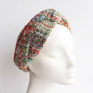 French Tweed Turban Headband- Gift For Her