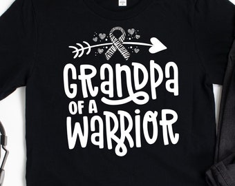 Grandpa Of A Rare Disease Warrior T-Shirt / Rare Disease Ribbon / Rare Disease Grandpa / Rare Disease Warrior / Support Family / Rare