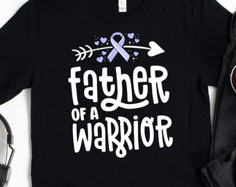 Father Of A Warrior T-Shirt / Gastric Cancer / Father Of A Warrior / Stomach Awareness / Cancer Women Gift / Stomach Cancer / Cancer