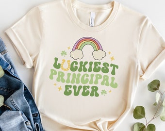 St. Patrick's Day Shirt For School Luckiest Principal Ever T-Shirt St. Patrick's Day Shirt For School Luckiest Principal Ever T-Shirt