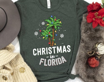 Christmas In Florida Shirt / Palm Tree Christmas / Florida Vacation / Beach Christmas / Florida Holiday / Family Christmas