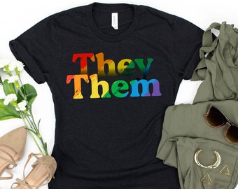 They Them Shirt | Etsy