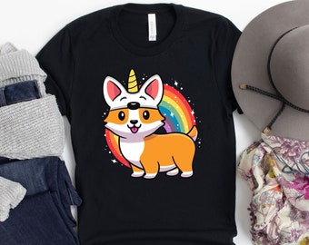 Cute Corgicorn T Shirt | Funny Corgi Lover Shirt Gift Cute Corgicorn T Shirt | Funny Corgi Lover Shirt Gift