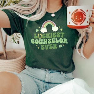 Luckiest Counselor Ever Shamrock St Patrick's Day Gift T-Shirt Luckiest Counselor Ever Shamrock St Patrick's Day Gift T-Shirt