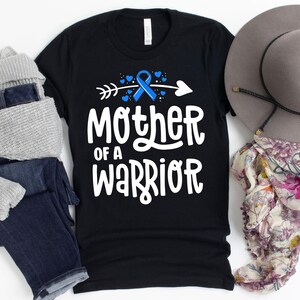 Mother Of A Warrior T-Shirt / Mother Of A Warrior / Blue Ribbon / Als Awareness Shirt / Lateral Sclerosis / Als Fighter / Lou Gehrig&#39;s