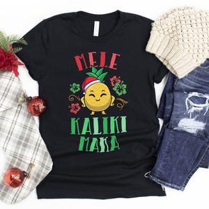 Mele Kalikimaka Shirt / Beach Christmas / Island Christmas / Christmas Pineapple / Christmas In Hawaii / Tropical Christmas