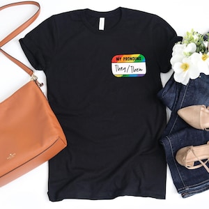 My Pronouns: They/Them T-Shirt / They Them Pronouns / Ask Me / They/Them / My Pronouns / Non Binary Shirts / Pronouns List / Gay