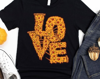 LOVE Pizza T-Shirt / Foodie Gift / Pizza Shirt / Cute Pizza Shirt / Love Pizza / Funny Food Shirt / Pizza Lover / Pizza Gift / Pizza Lover