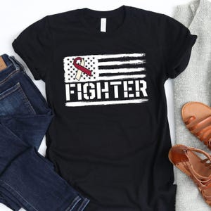 Fighter T-Shirt / Head Neck Cancer / Dad Husband Fighter / Head And Neck Cancer / Cancer Support Shirt / Throat Cancer / Cancer Shirt