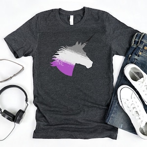 Asexual Unicorn T-Shirt / Asexual Shirt / Ace Pride Shirt / Ace Shirt / Asexual Pride / Asexual Pride Gift / Gay Shirt / Humanity Shirt