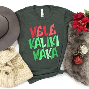 Mele Kalikimaka Shirt / Christmas In Hawaii / Hawaiian Vacation / Mens Christmas Shirt / Boys Christmas Shirt / Tropical Christmas