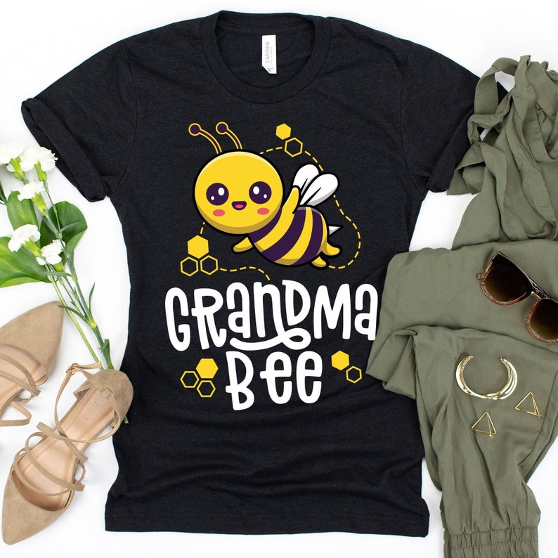 Grandma Bee T-Shirt / Honey Bee Shirt / Grandma Bee / Bee Shirt / Bee Lover Gift / First Bee Day / Kawaii Bee / Gift For Beekeeper / Bee image 1