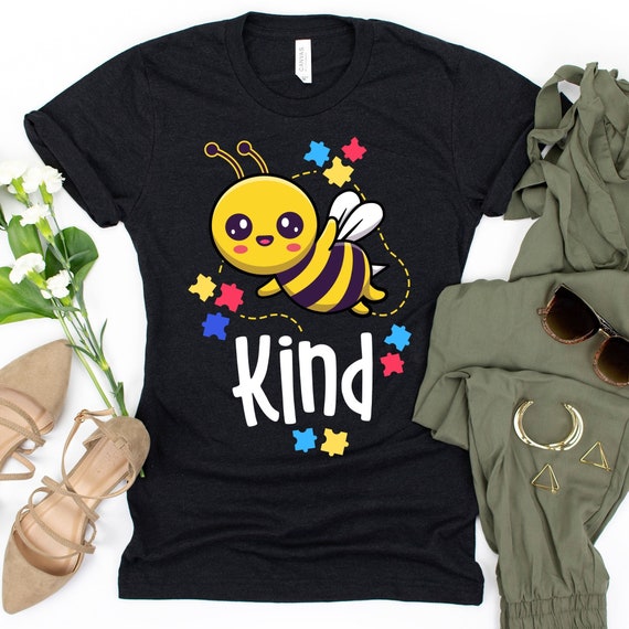 Bee Kind Beautiful Autism Awareness Gift Tee Shirt Puzzle Bee Kind Beautiful Autism Awareness Gift Tee Shirt Puzzle