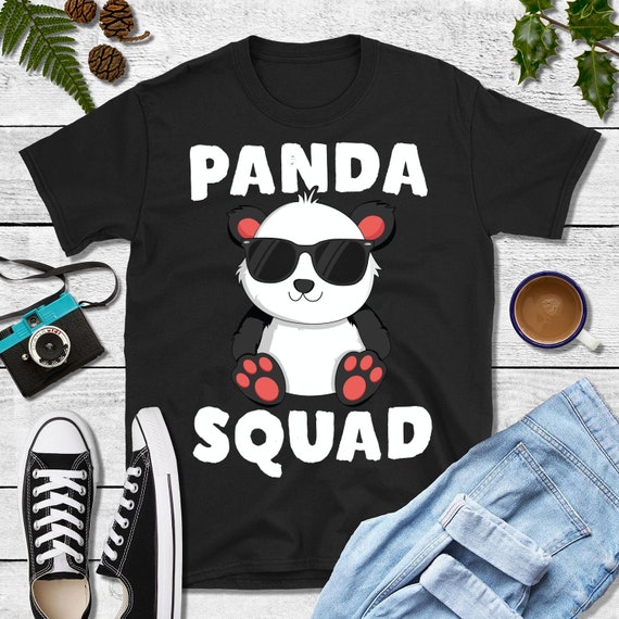 Panda Squad Cute Panda Bear Christmas Birthday Shirt Panda Squad Cute Panda Bear Christmas Birthday Shirt