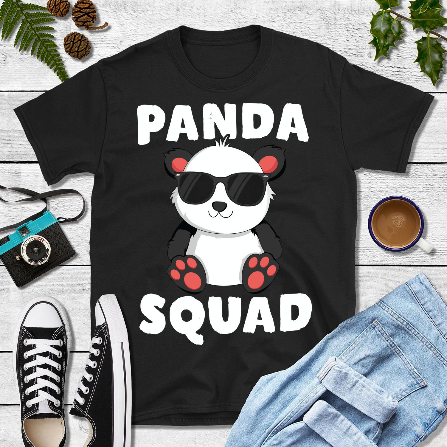 Panda Bear and cubs clothing T-Shirt