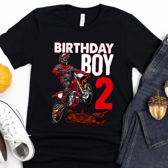 Kids 2nd Birthday Boys Motorcycle Shirt Biker 2 Years Old Kids 2nd Birthday Boys Motorcycle Shirt Biker 2 Years Old