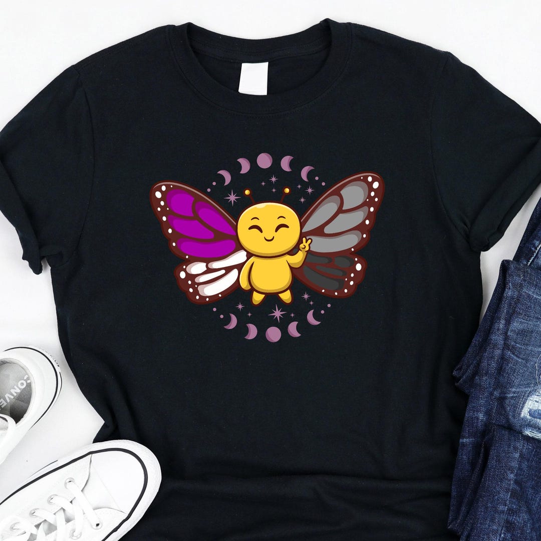 Pride Insects Asexual Pride Butterfly / Asexual Pride Flag / Ace Pride / Subtle Pride ...